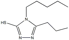 4-pentyl-5-propyl-4H-1,2,4-triazole-3-thiol Struktur
