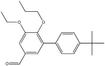 4'-tert-Butyl-5-ethoxy-6-propoxy-biphenyl-3-carbaldehyde Structure