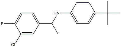 4-tert-butyl-N-[1-(3-chloro-4-fluorophenyl)ethyl]aniline