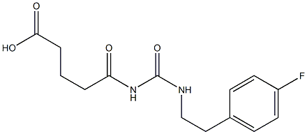 5-({[2-(4-fluorophenyl)ethyl]carbamoyl}amino)-5-oxopentanoic acid