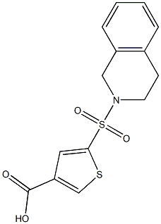 5-(1,2,3,4-tetrahydroisoquinoline-2-sulfonyl)thiophene-3-carboxylic acid
