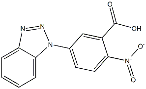 5-(1H-1,2,3-benzotriazol-1-yl)-2-nitrobenzoic acid Struktur