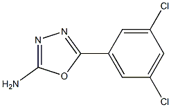 5-(3,5-dichlorophenyl)-1,3,4-oxadiazol-2-amine 结构式