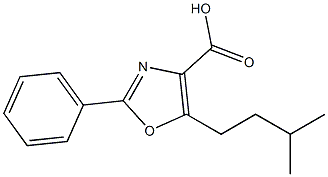  5-(3-methylbutyl)-2-phenyl-1,3-oxazole-4-carboxylic acid