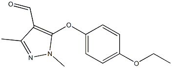 5-(4-ethoxyphenoxy)-1,3-dimethyl-1H-pyrazole-4-carbaldehyde Structure