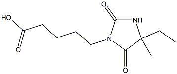  5-(4-ethyl-4-methyl-2,5-dioxoimidazolidin-1-yl)pentanoic acid