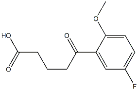 5-(5-fluoro-2-methoxyphenyl)-5-oxopentanoic acid Struktur