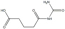 5-(carbamoylamino)-5-oxopentanoic acid Struktur