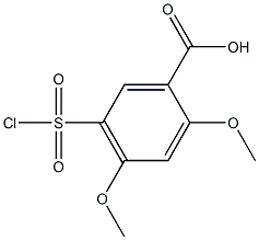 5-(chlorosulfonyl)-2,4-dimethoxybenzoic acid Structure