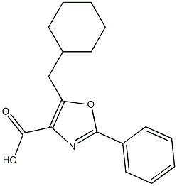  5-(cyclohexylmethyl)-2-phenyl-1,3-oxazole-4-carboxylic acid