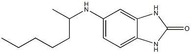 5-(heptan-2-ylamino)-2,3-dihydro-1H-1,3-benzodiazol-2-one Struktur