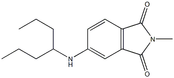 5-(heptan-4-ylamino)-2-methyl-2,3-dihydro-1H-isoindole-1,3-dione Struktur