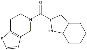 5-(octahydro-1H-indol-2-ylcarbonyl)-4,5,6,7-tetrahydrothieno[3,2-c]pyridine Struktur