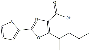 5-(pentan-2-yl)-2-(thiophen-2-yl)-1,3-oxazole-4-carboxylic acid