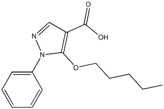 5-(pentyloxy)-1-phenyl-1H-pyrazole-4-carboxylic acid Structure