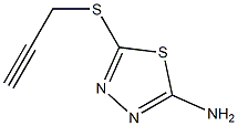 5-(prop-2-yn-1-ylsulfanyl)-1,3,4-thiadiazol-2-amine 结构式