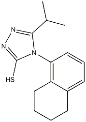 5-(propan-2-yl)-4-(5,6,7,8-tetrahydronaphthalen-1-yl)-4H-1,2,4-triazole-3-thiol