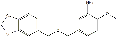 5-[(2H-1,3-benzodioxol-5-ylmethoxy)methyl]-2-methoxyaniline