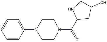 5-[(4-phenylpiperazin-1-yl)carbonyl]pyrrolidin-3-ol,,结构式