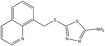 5-[(quinolin-8-ylmethyl)sulfanyl]-1,3,4-thiadiazol-2-amine