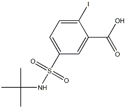 5-[(tert-butylamino)sulfonyl]-2-iodobenzoic acid Structure