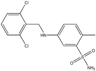  5-{[(2,6-dichlorophenyl)methyl]amino}-2-methylbenzene-1-sulfonamide