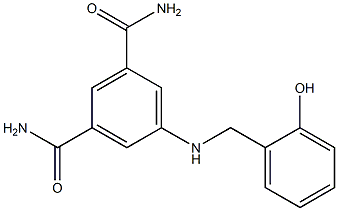 5-{[(2-hydroxyphenyl)methyl]amino}benzene-1,3-dicarboxamide