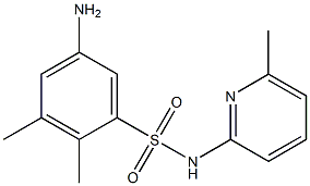 5-amino-2,3-dimethyl-N-(6-methylpyridin-2-yl)benzene-1-sulfonamide,,结构式