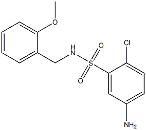 5-amino-2-chloro-N-[(2-methoxyphenyl)methyl]benzene-1-sulfonamide