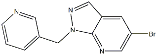 5-bromo-1-(pyridin-3-ylmethyl)-1H-pyrazolo[3,4-b]pyridine Structure