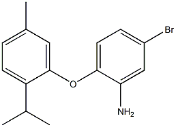 5-bromo-2-[5-methyl-2-(propan-2-yl)phenoxy]aniline Structure