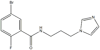  5-bromo-2-fluoro-N-[3-(1H-imidazol-1-yl)propyl]benzamide