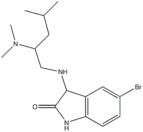  5-bromo-3-{[2-(dimethylamino)-4-methylpentyl]amino}-2,3-dihydro-1H-indol-2-one
