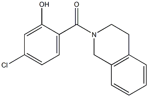 5-chloro-2-(1,2,3,4-tetrahydroisoquinolin-2-ylcarbonyl)phenol,,结构式