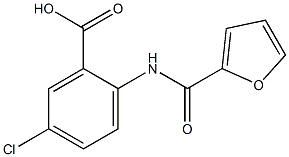 5-chloro-2-(2-furoylamino)benzoic acid Struktur