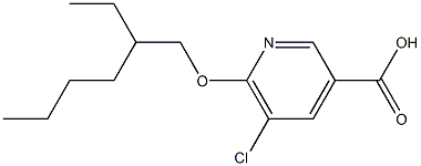  5-chloro-6-[(2-ethylhexyl)oxy]pyridine-3-carboxylic acid