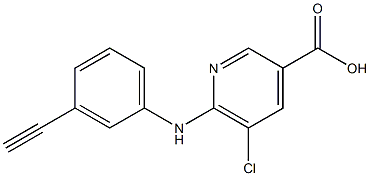  5-chloro-6-[(3-ethynylphenyl)amino]pyridine-3-carboxylic acid