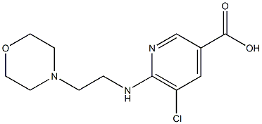 5-chloro-6-{[2-(morpholin-4-yl)ethyl]amino}pyridine-3-carboxylic acid|