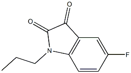 5-fluoro-1-propyl-2,3-dihydro-1H-indole-2,3-dione Structure