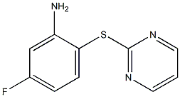 5-fluoro-2-(pyrimidin-2-ylsulfanyl)aniline Structure