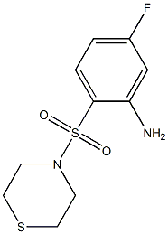  5-fluoro-2-(thiomorpholine-4-sulfonyl)aniline