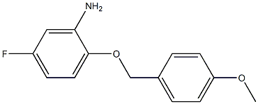5-fluoro-2-[(4-methoxyphenyl)methoxy]aniline Structure
