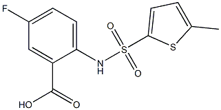  5-fluoro-2-[(5-methylthiophene-2-)sulfonamido]benzoic acid
