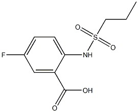 5-fluoro-2-[(propylsulfonyl)amino]benzoic acid Struktur