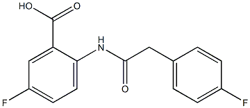 5-fluoro-2-[2-(4-fluorophenyl)acetamido]benzoic acid