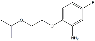 5-fluoro-2-[2-(propan-2-yloxy)ethoxy]aniline 化学構造式