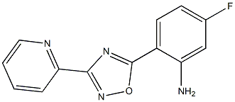 5-fluoro-2-[3-(pyridin-2-yl)-1,2,4-oxadiazol-5-yl]aniline Struktur