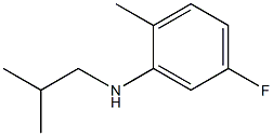 5-fluoro-2-methyl-N-(2-methylpropyl)aniline Struktur