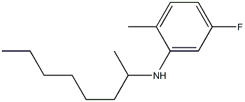 5-fluoro-2-methyl-N-(octan-2-yl)aniline Struktur