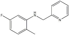 5-fluoro-2-methyl-N-(pyridin-2-ylmethyl)aniline Struktur
